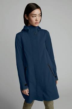 Chamarras Canada Goose Mujer Mexico - Kitsilano Chubasquero Black Label Verdes Oscuro IC8903576